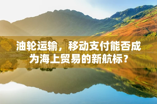 油轮运输，移动支付能否成为海上贸易的新航标？