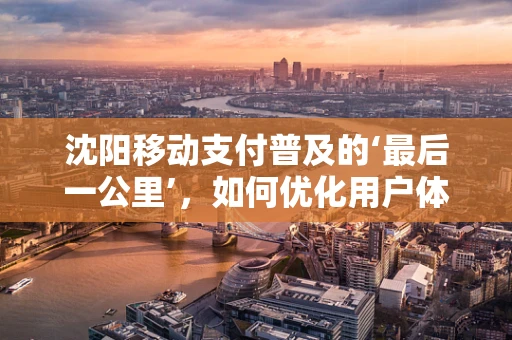 沈阳移动支付普及的‘最后一公里’，如何优化用户体验？
