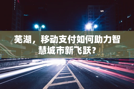 芜湖，移动支付如何助力智慧城市新飞跃？