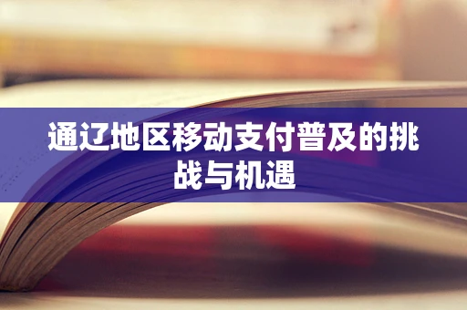 通辽地区移动支付普及的挑战与机遇