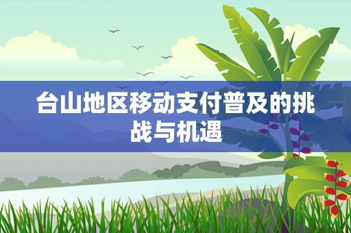 台山地区移动支付普及的挑战与机遇