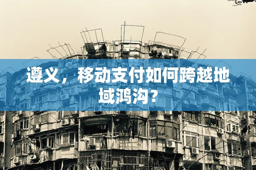 遵义，移动支付如何跨越地域鸿沟？