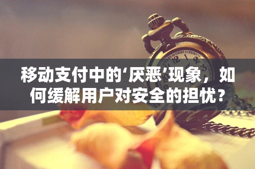 移动支付中的‘厌恶’现象，如何缓解用户对安全的担忧？