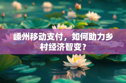 嵊州移动支付，如何助力乡村经济智变？