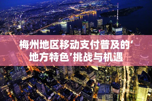 梅州地区移动支付普及的‘地方特色’挑战与机遇