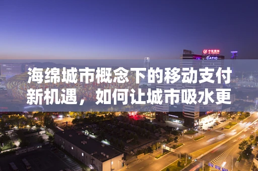 海绵城市概念下的移动支付新机遇，如何让城市吸水更吸金？