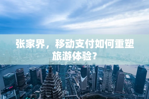张家界，移动支付如何重塑旅游体验？