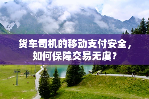 货车司机的移动支付安全，如何保障交易无虞？