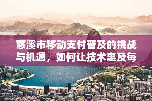 慈溪市移动支付普及的挑战与机遇，如何让技术惠及每一个角落？
