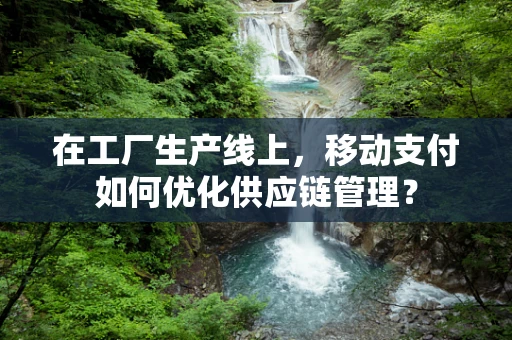 在工厂生产线上，移动支付如何优化供应链管理？