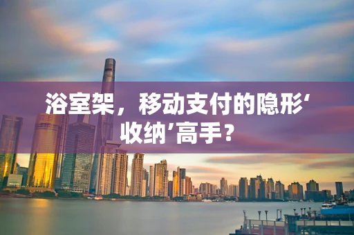 浴室架，移动支付的隐形‘收纳’高手？