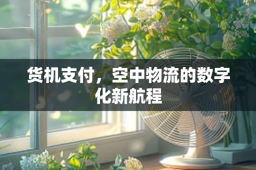 货机支付，空中物流的数字化新航程