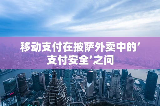 移动支付在披萨外卖中的‘支付安全’之问