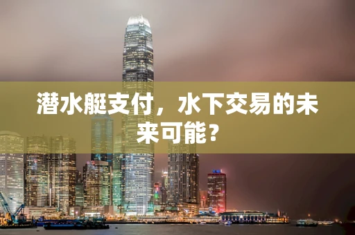 潜水艇支付，水下交易的未来可能？