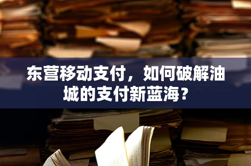 东营移动支付，如何破解油城的支付新蓝海？