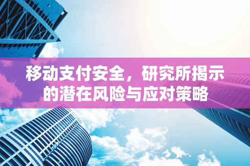 移动支付安全，研究所揭示的潜在风险与应对策略