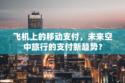 飞机上的移动支付，未来空中旅行的支付新趋势？