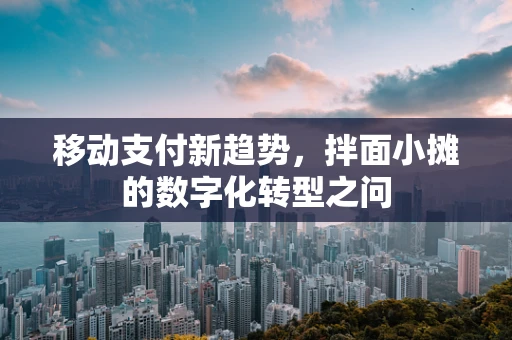 移动支付新趋势，拌面小摊的数字化转型之问