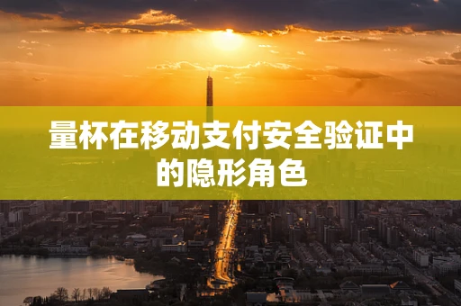 量杯在移动支付安全验证中的隐形角色