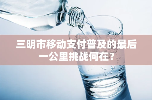三明市移动支付普及的最后一公里挑战何在？