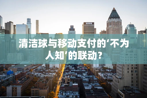 清洁球与移动支付的‘不为人知’的联动？