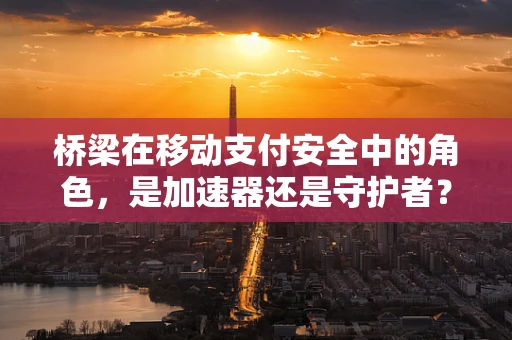 桥梁在移动支付安全中的角色，是加速器还是守护者？