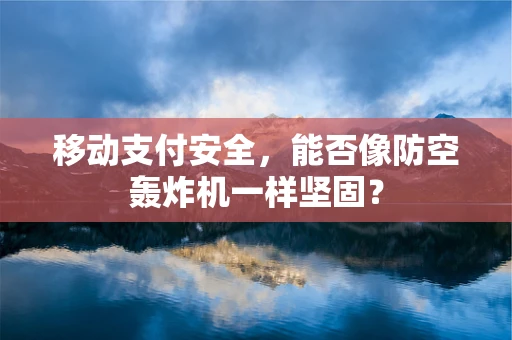 移动支付安全，能否像防空轰炸机一样坚固？