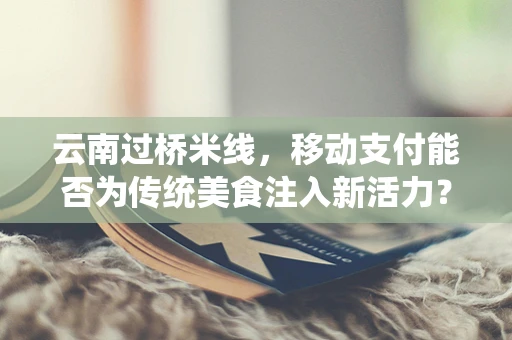 云南过桥米线，移动支付能否为传统美食注入新活力？