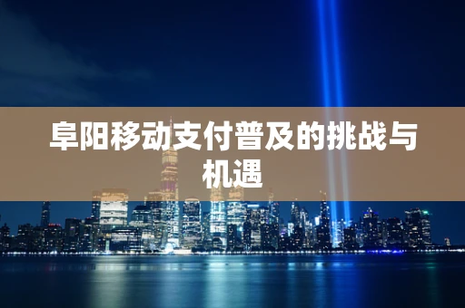 阜阳移动支付普及的挑战与机遇
