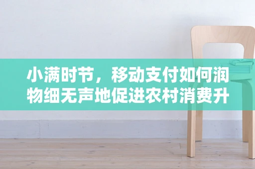 小满时节，移动支付如何润物细无声地促进农村消费升级？